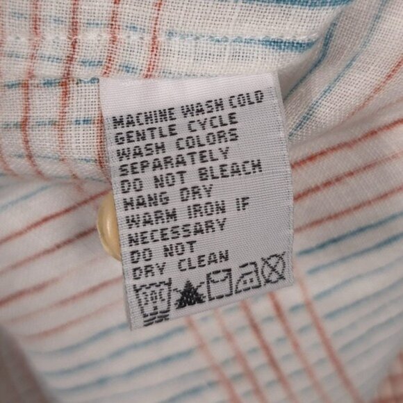 NWT Tommy Bahama 100% LINEN Men's Shirt Size XL WATERMARK Plaid LS ALFRESCO - Picture 14 of 14